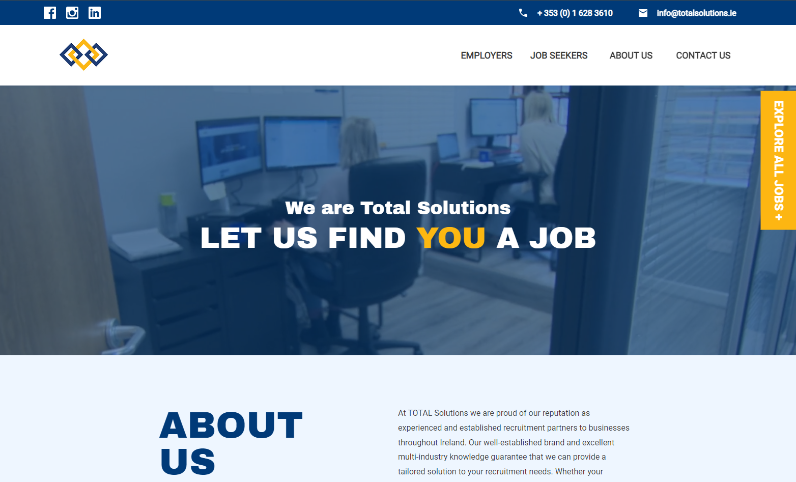 Total Solutions website design