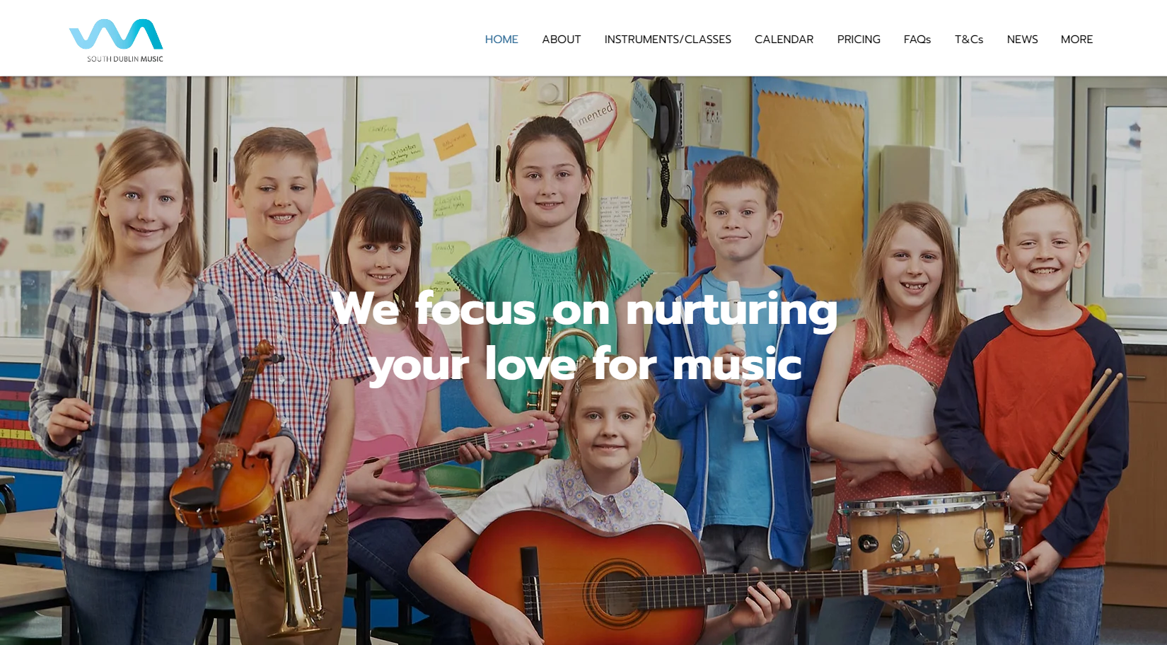 Dublin Music School website design