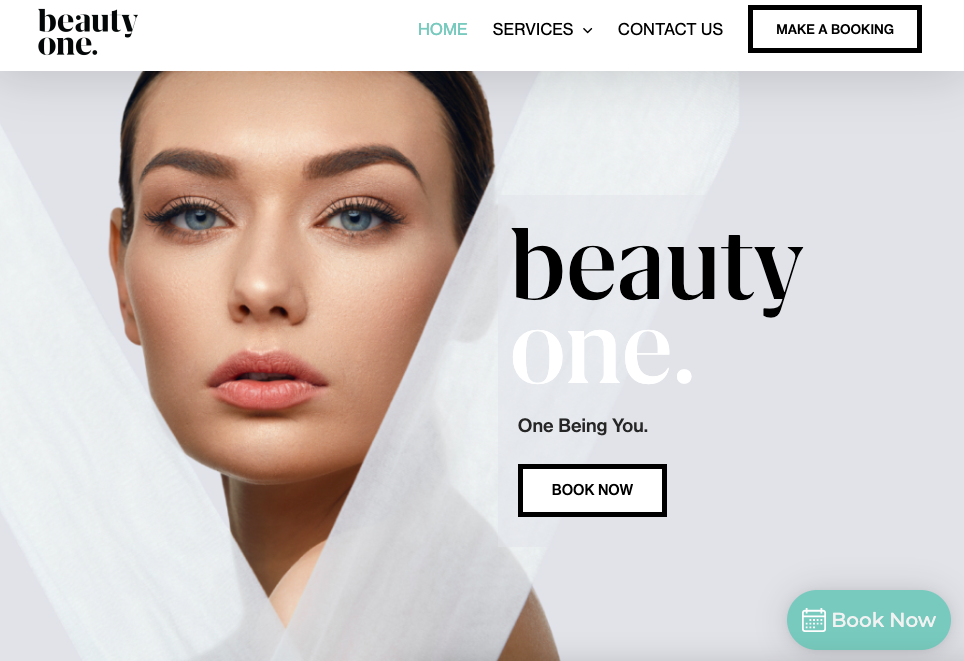 Beauty One website design